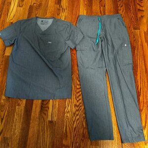 Figs Mens Scrubs Set - Graphite XS